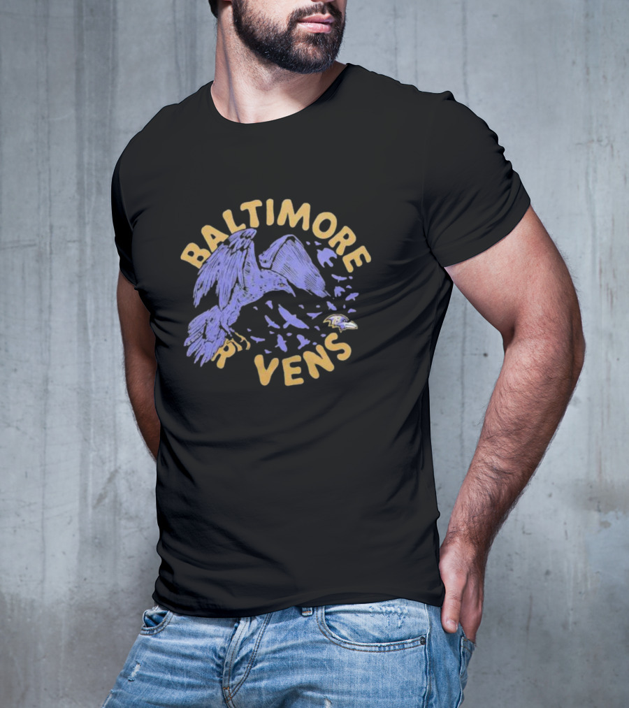Baltimore Ravens The Raven Vintage T-Shirt