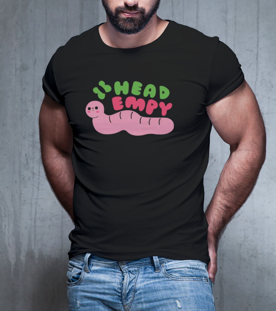 Head Empy Cute Worm T-Shirt
