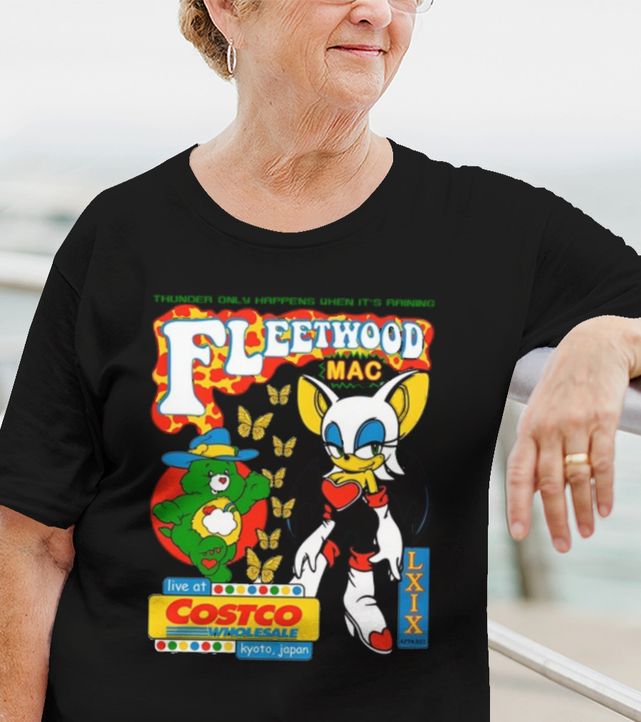 Fleetwood Mac Thunder Only Happens When It's Raining Live At Costco Kyoto Japan Lxixapparel T-Shirt