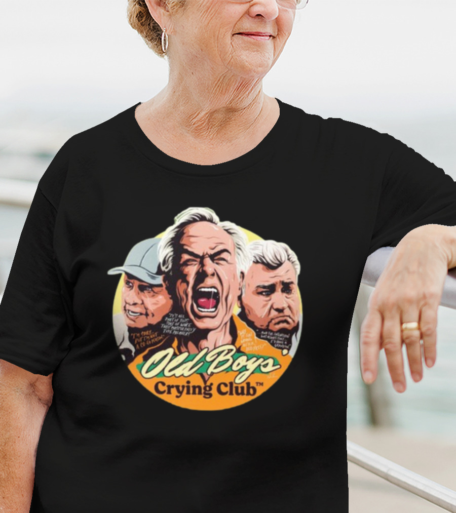 Old Boys’ Crying Club Grumpy Faces Comic Style Characters T-Shirt