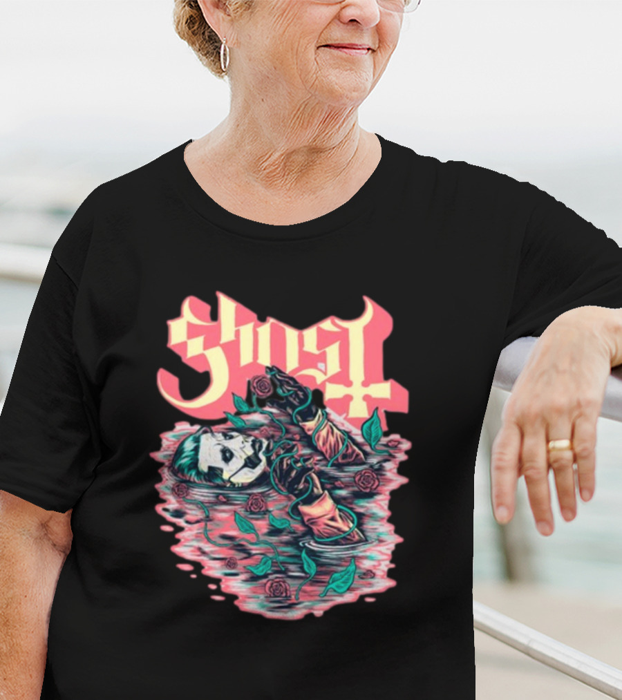 Ghost Roses Floating Phantom Valentine's T-Shirt