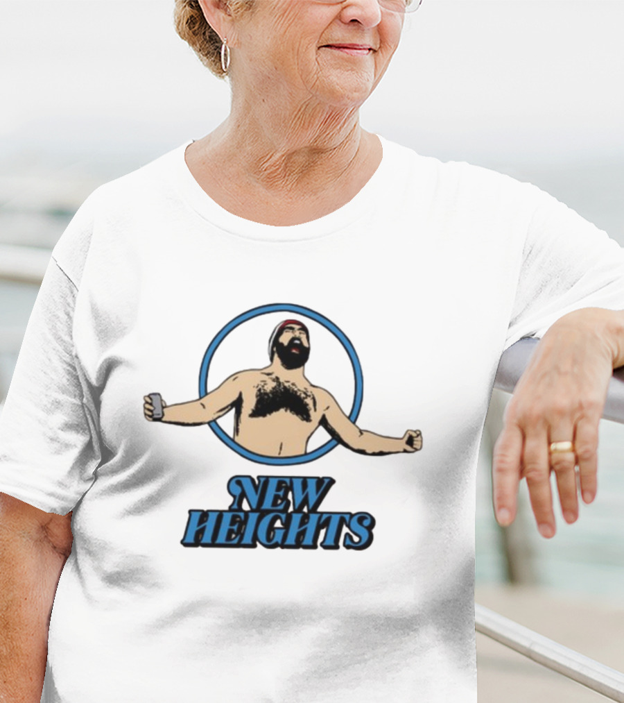 New Heights Jason Kelce Arm Raised Circle T-Shirt