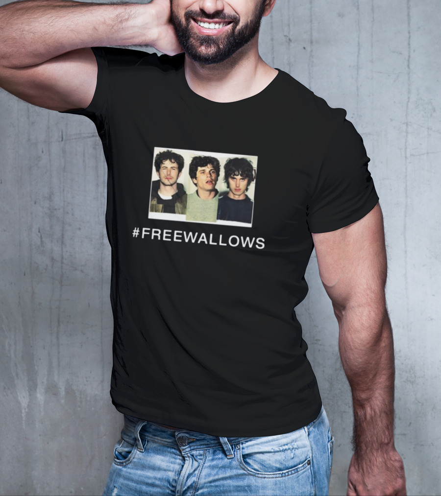 FREEWALLOWS Wallowsmusic Band Photo Hashtag Campaign T-Shirt