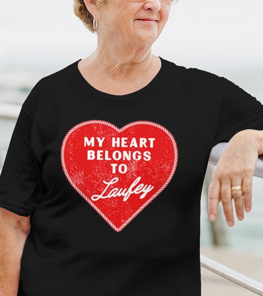 My Heart Belongs To Laufey Red Heart Love T-Shirt