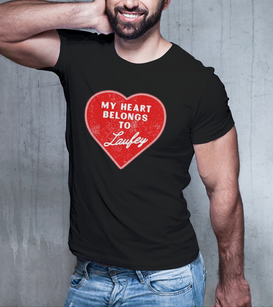 My Heart Belongs To Laufey Red Heart Love T-Shirt