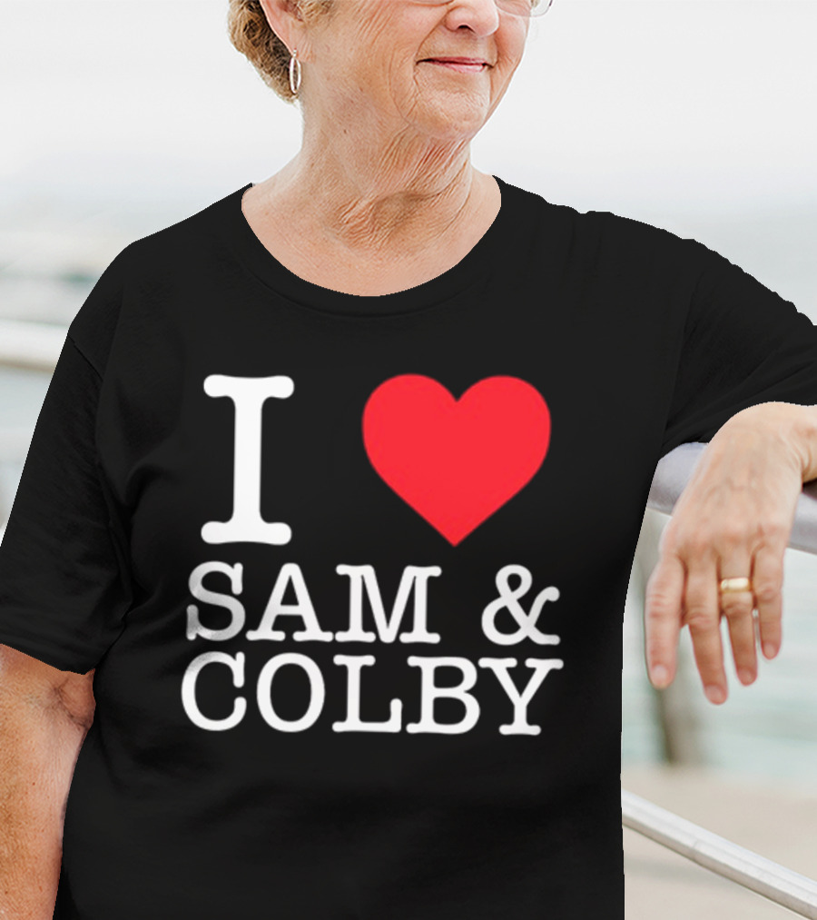 Xplr Shop I Love Sam And Colby Heart T-Shirt