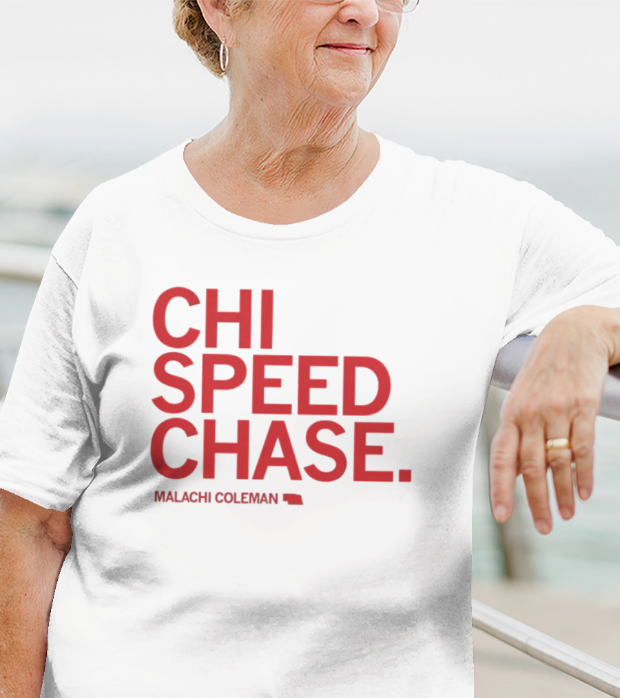 CHI SPEED CHASE Malachi Coleman Nebraska T-Shirt
