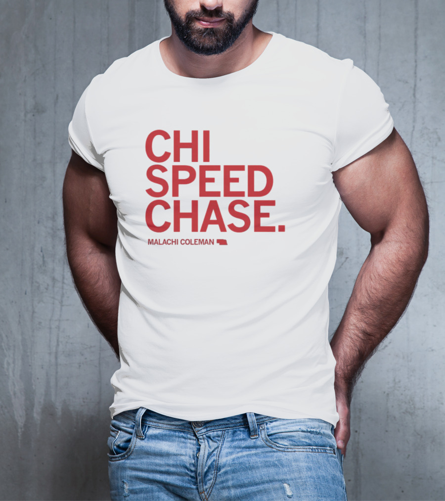 CHI SPEED CHASE Malachi Coleman Nebraska T-Shirt