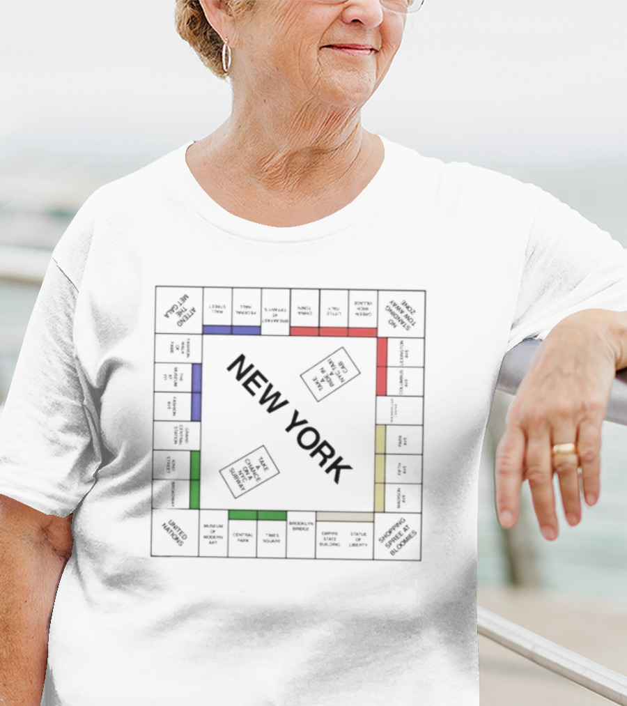 New York Monopoly Game Board Inspired T-Shirt