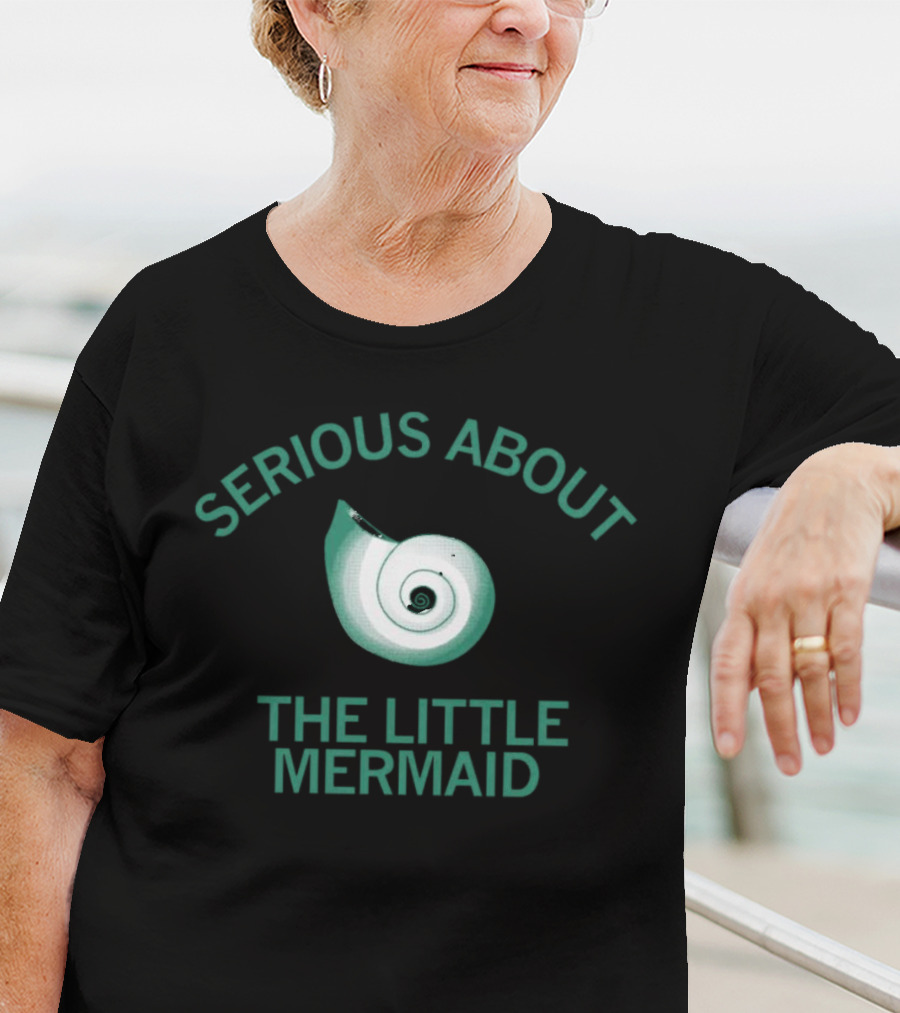 SERIOUS ABOUT THE LITTLE MERMAID Nautilus Shell Iconic Reference T-Shirt