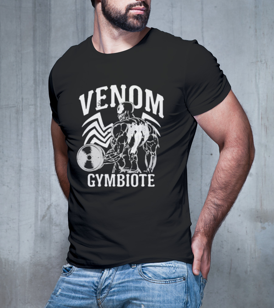 Venom Gymbiote Lifting Symbiote Fitness Motif T-Shirt
