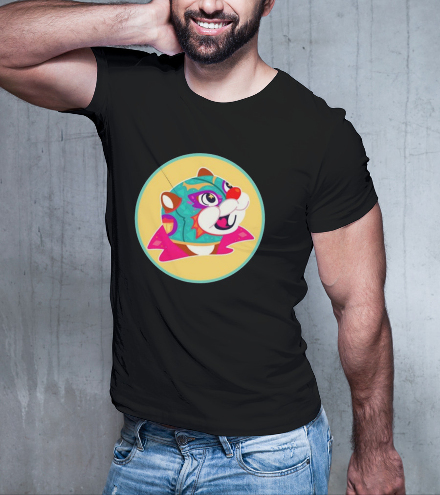 El Hijo Del Buc-Ees Luchador Beaver Mask T-Shirt