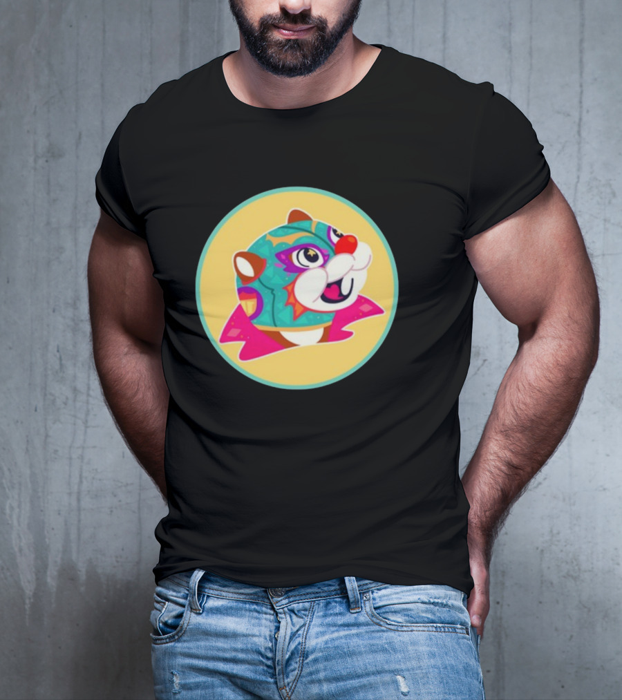 El Hijo Del Buc-Ees Luchador Beaver Mask T-Shirt