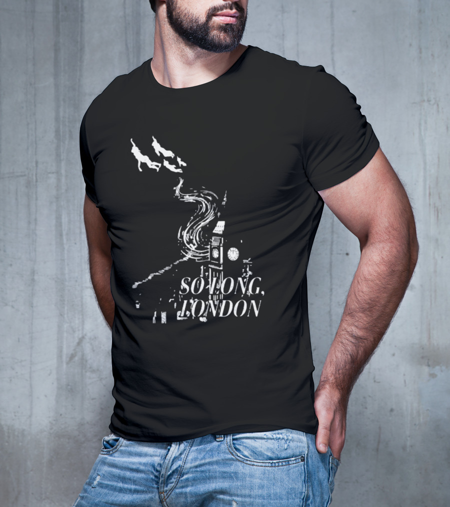 So Long London Peter Pan Neverland Big Ben Flight T-Shirt