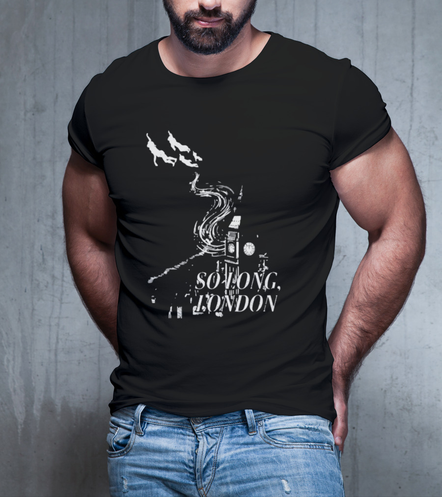 So Long London Peter Pan Neverland Big Ben Flight T-Shirt