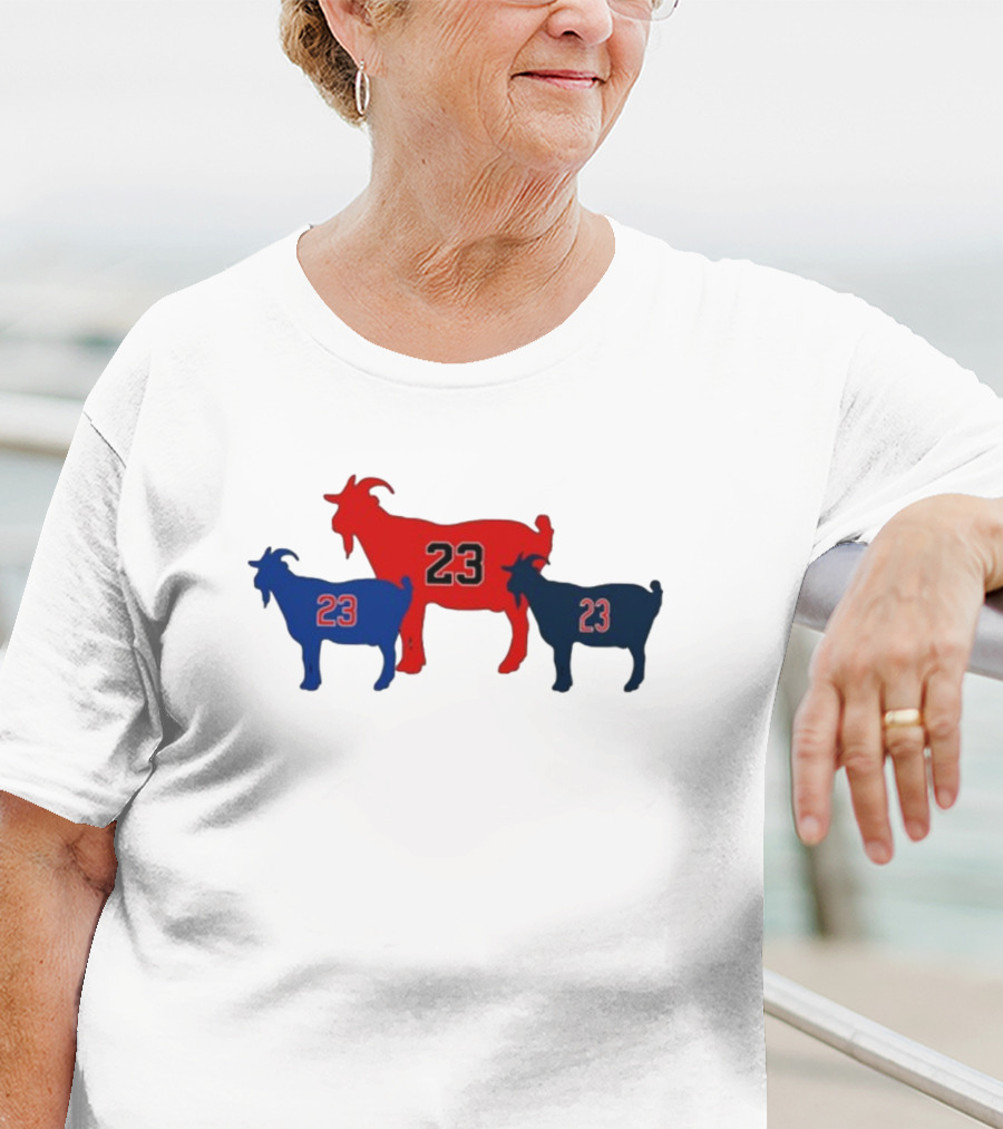 Chicagoats 23 Basketball Goat Trio T-Shirt