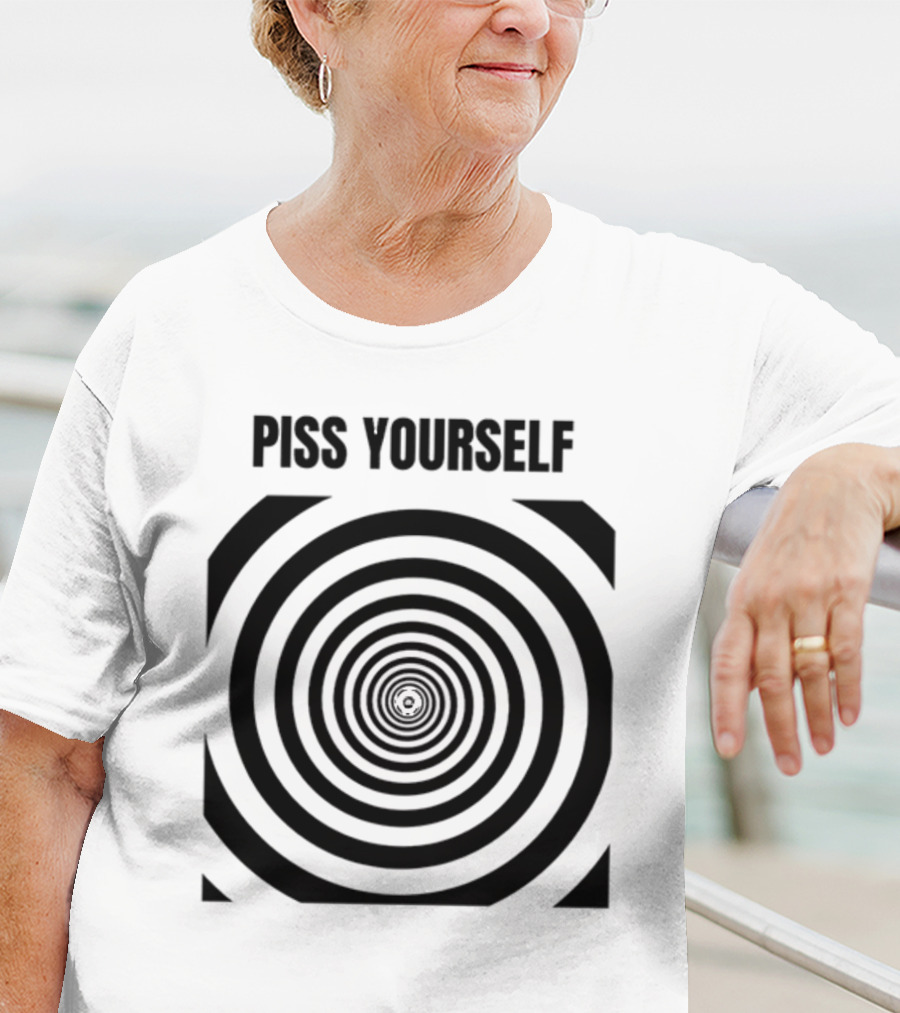 Sillyteestudio Piss Yourself Hypnotic Spiral T-Shirt
