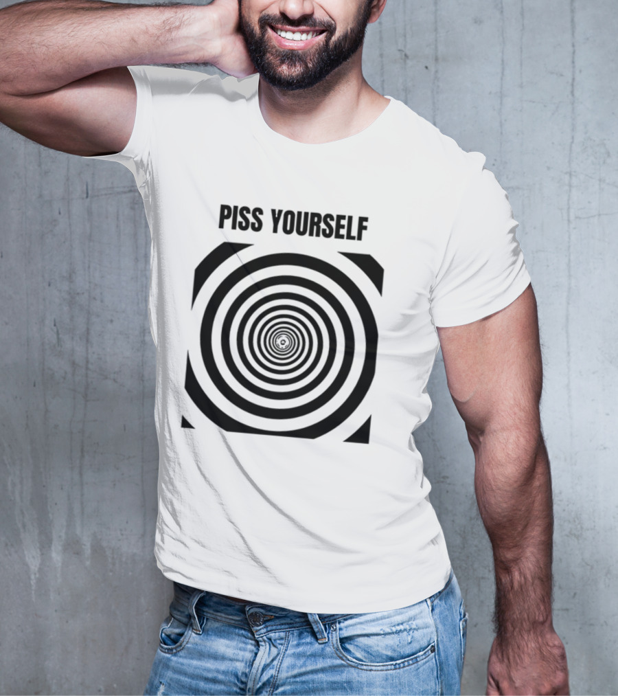 Sillyteestudio Piss Yourself Hypnotic Spiral T-Shirt