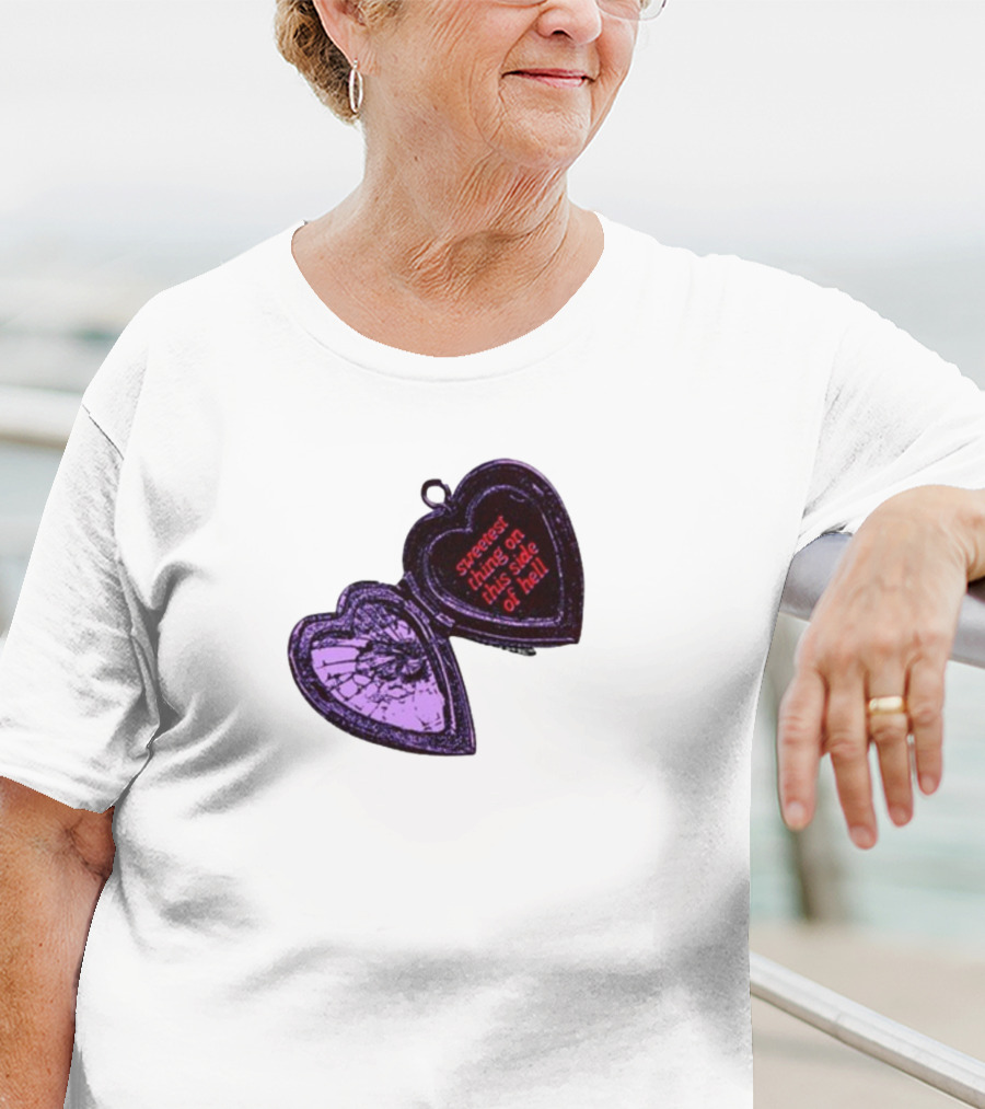 Sweetest Things On This Side Of Hell Broken Heart Pendant T-Shirt