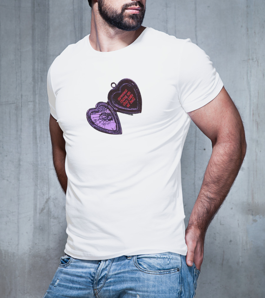 Sweetest Things On This Side Of Hell Broken Heart Pendant T-Shirt