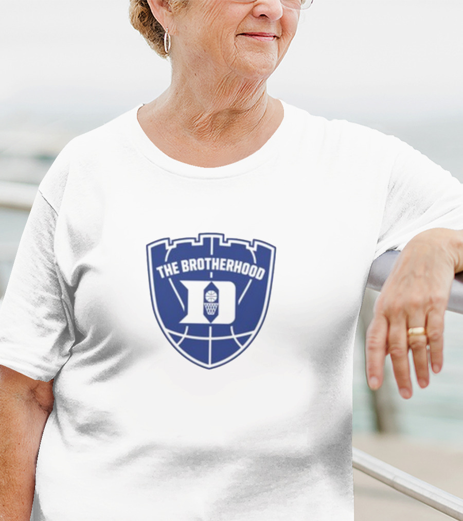 Duke Basketball The Brotherhood Crest Icon With Ball T-Shirt