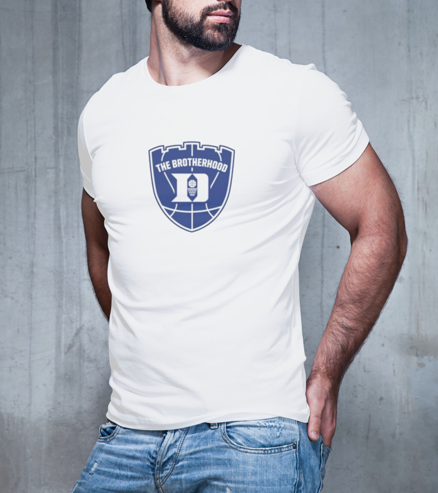 Duke Basketball The Brotherhood Crest Icon With Ball T-Shirt