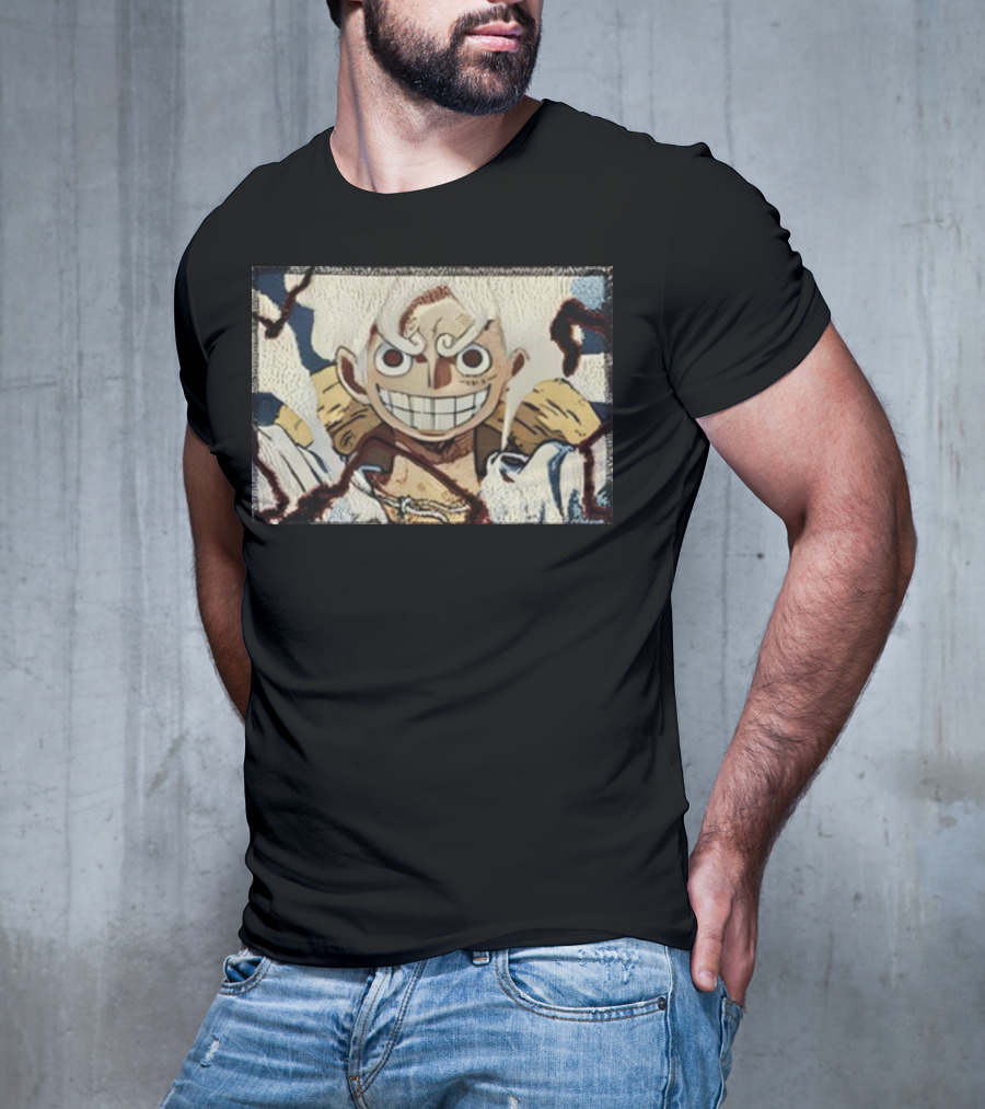 Max Holloway Gear 5 Luffy One Piece Anime Character T-Shirt