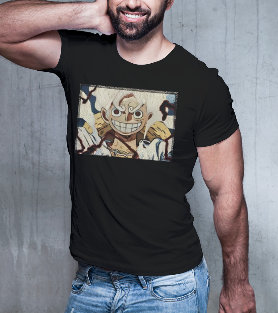 Max Holloway Gear 5 Luffy One Piece Anime Character T-Shirt