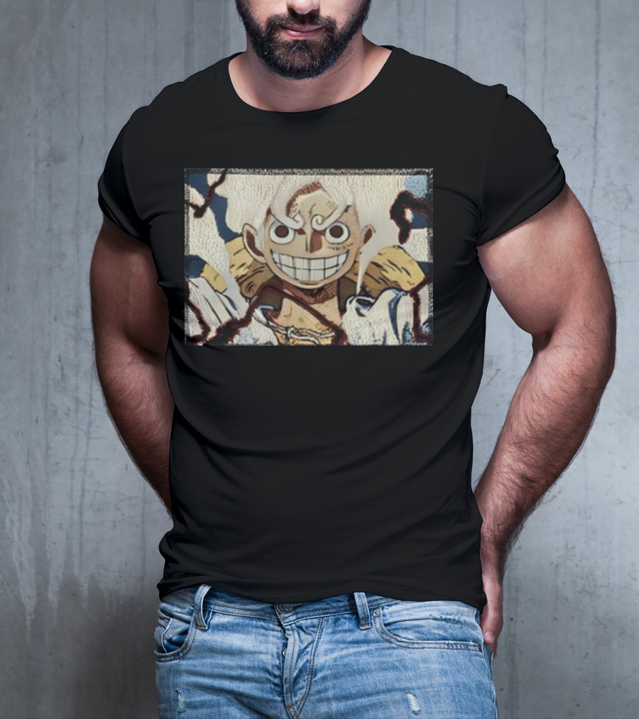 Max Holloway Gear 5 Luffy One Piece Anime Character T-Shirt