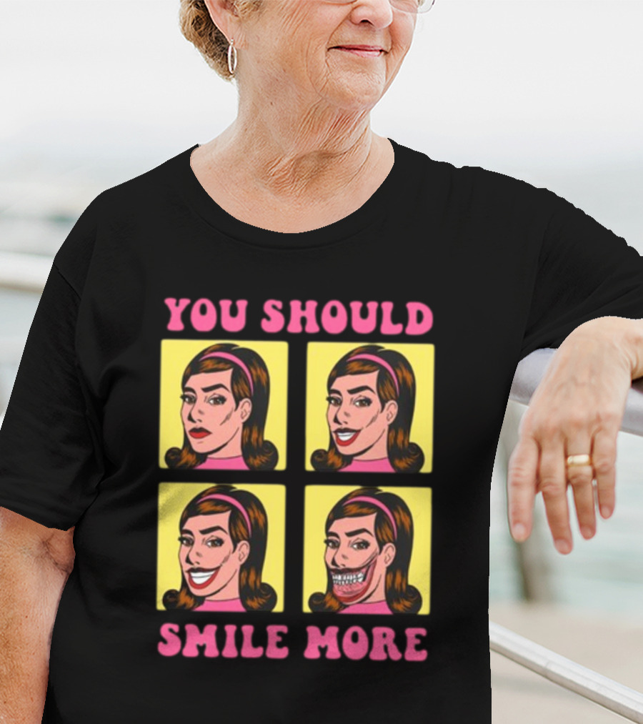 You Should Smile More Pop Art Style Comic Panels T-Shirt