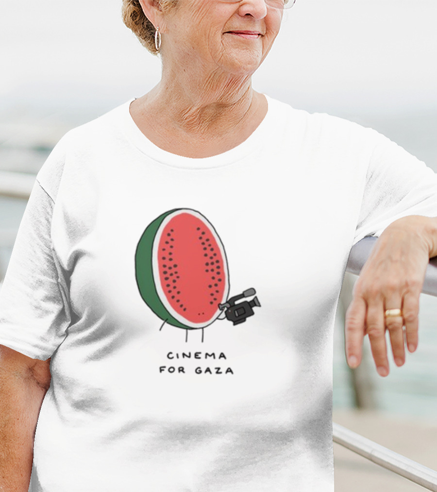 Cinema For Gaza Watermelon Holding Camera T-Shirt
