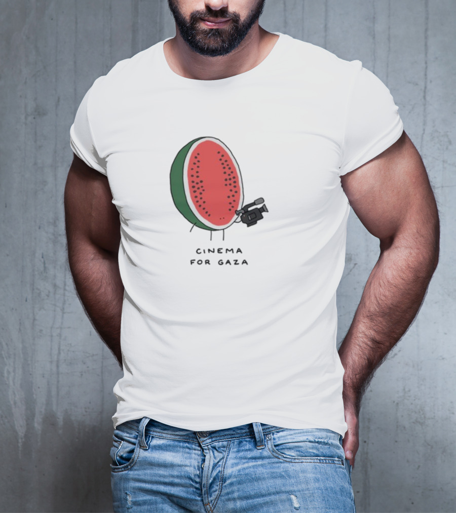 Cinema For Gaza Watermelon Holding Camera T-Shirt