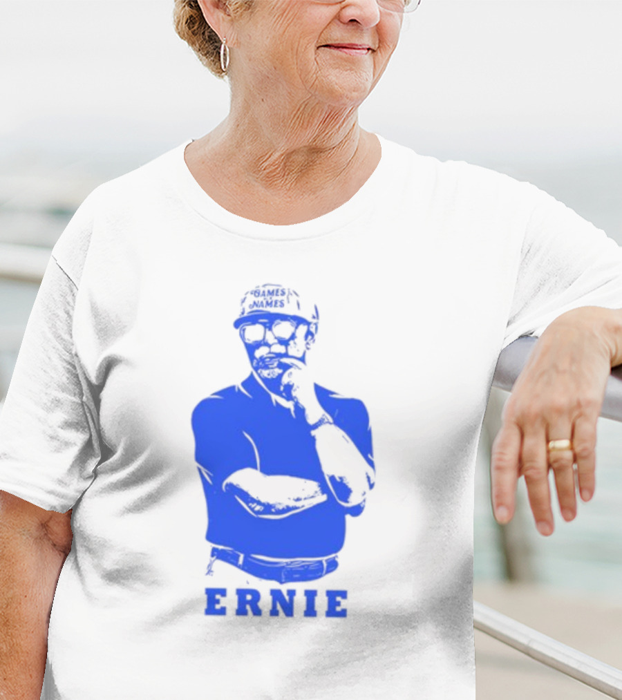 Games With Names Ernie Adams Iconic Blue T-Shirt