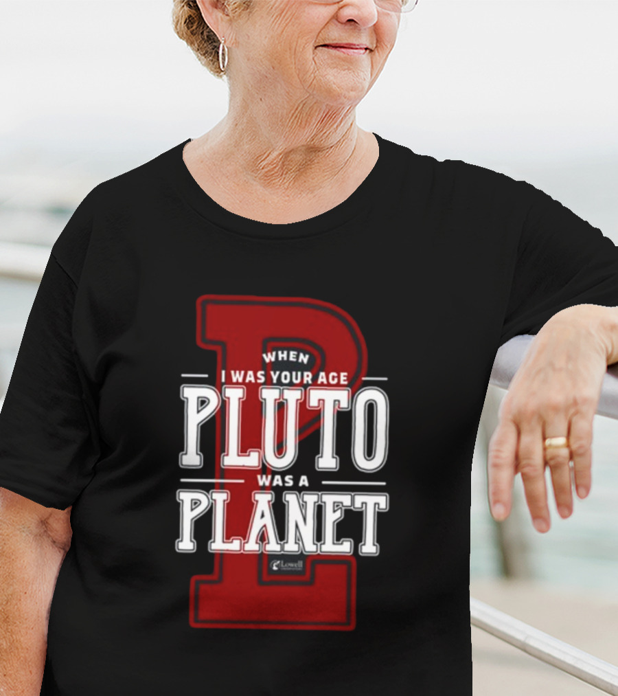 Misha Collins Wearing When I Was Your Age Pluto Was A Planet Lowell Observatory T-Shirt