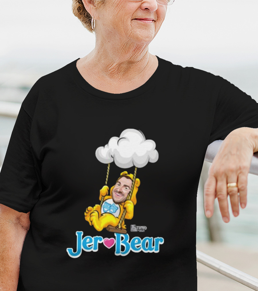 Lebatardaf Jeremy Taché Jer-Bear Swinging Under Cloud Face T-Shirt