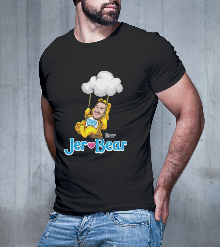 Lebatardaf Jeremy Taché Jer-Bear Swinging Under Cloud Face T-Shirt