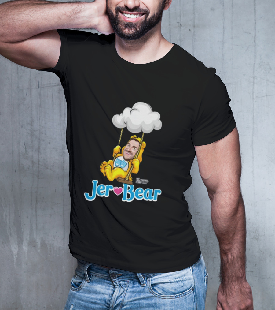 Lebatardaf Jeremy Taché Jer-Bear Swinging Under Cloud Face T-Shirt