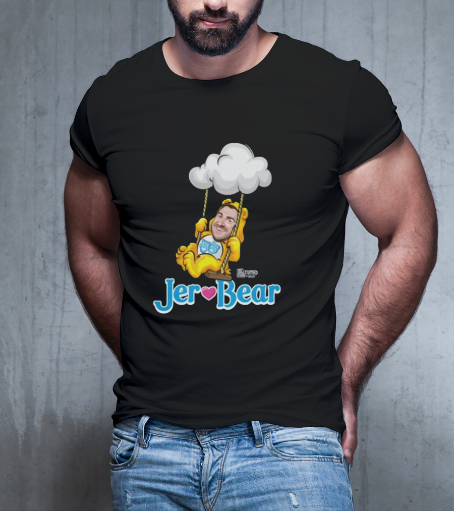Lebatardaf Jeremy Taché Jer-Bear Swinging Under Cloud Face T-Shirt