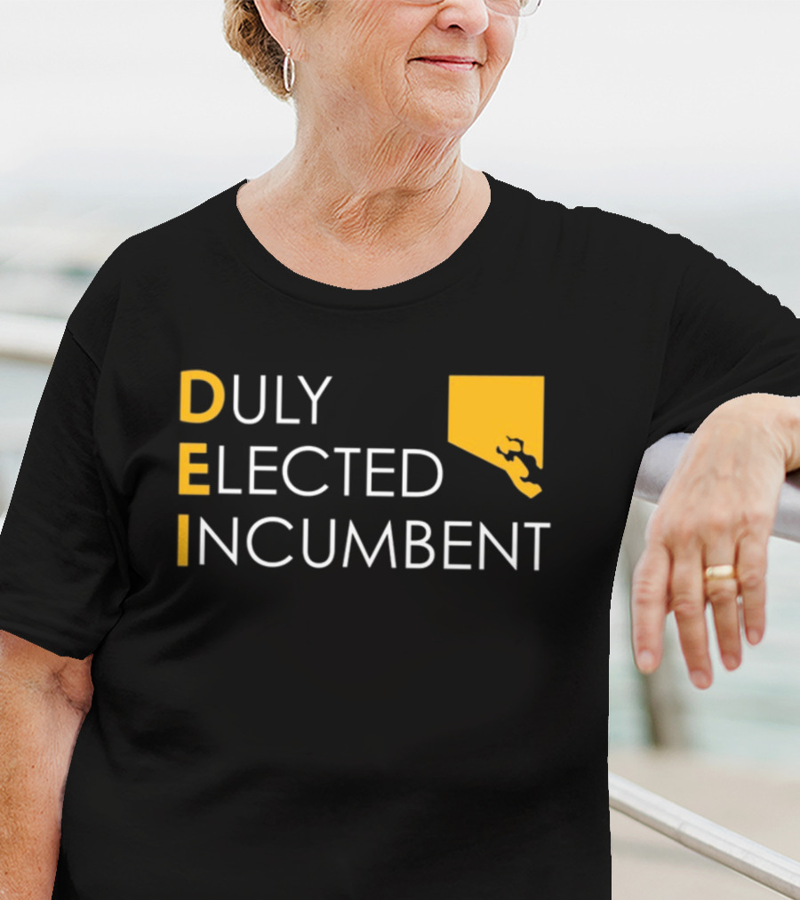 Duly Elected Incumbent DEI Justice Horn T-Shirt