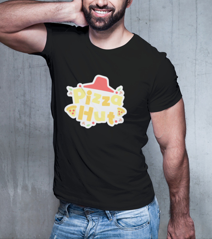 Pizza Hut Vtuber Style Playful T-Shirt