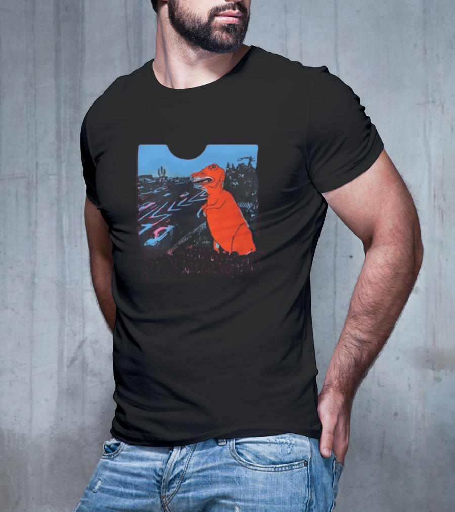 RT 1 Saugus Massachusetts Dinosaur Route Scene T-Shirt