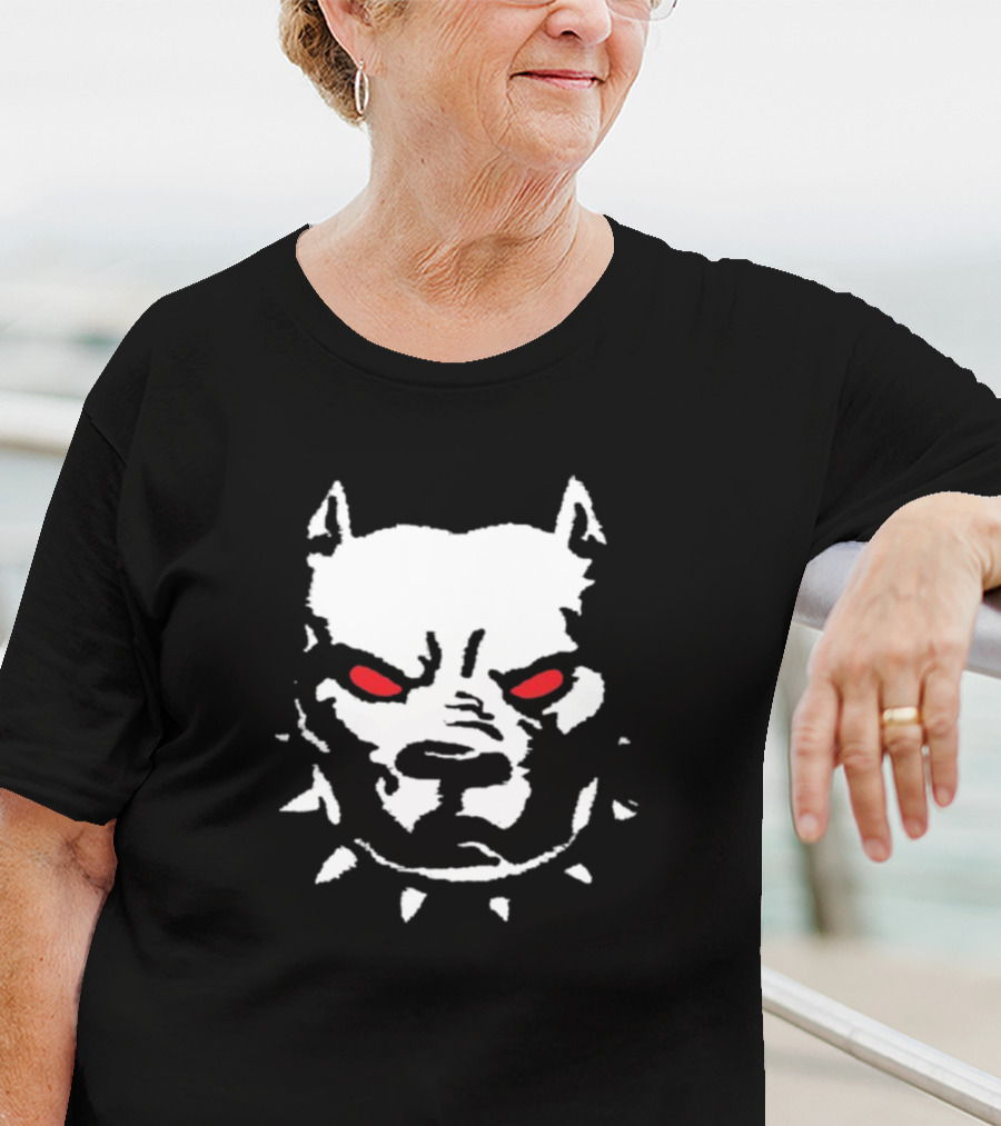 Kayzo Dog Spiked Collar Red Eyes T-Shirt