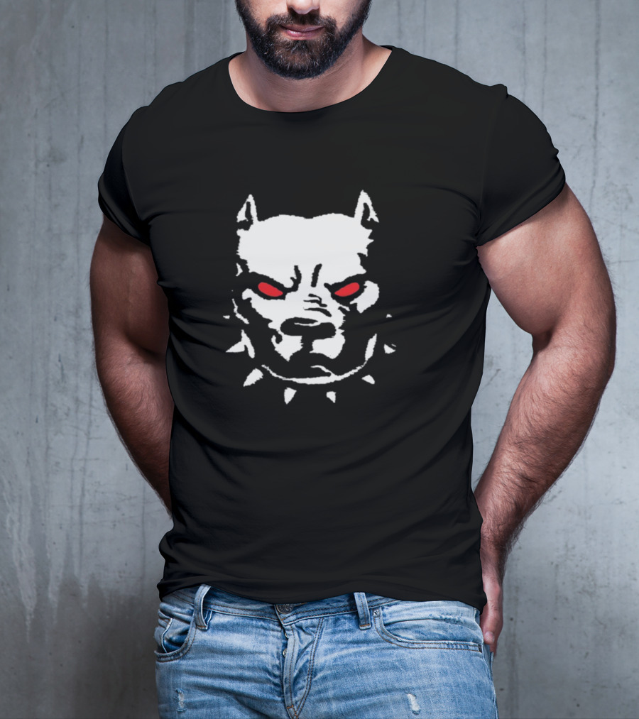 Kayzo Dog Spiked Collar Red Eyes T-Shirt