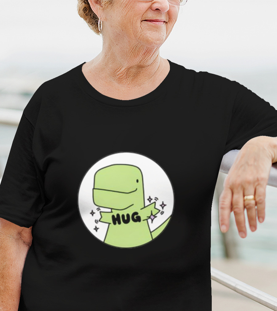 Timmy Hug Dinosaur With Stars T-Shirt