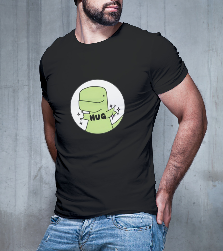 Timmy Hug Dinosaur With Stars T-Shirt
