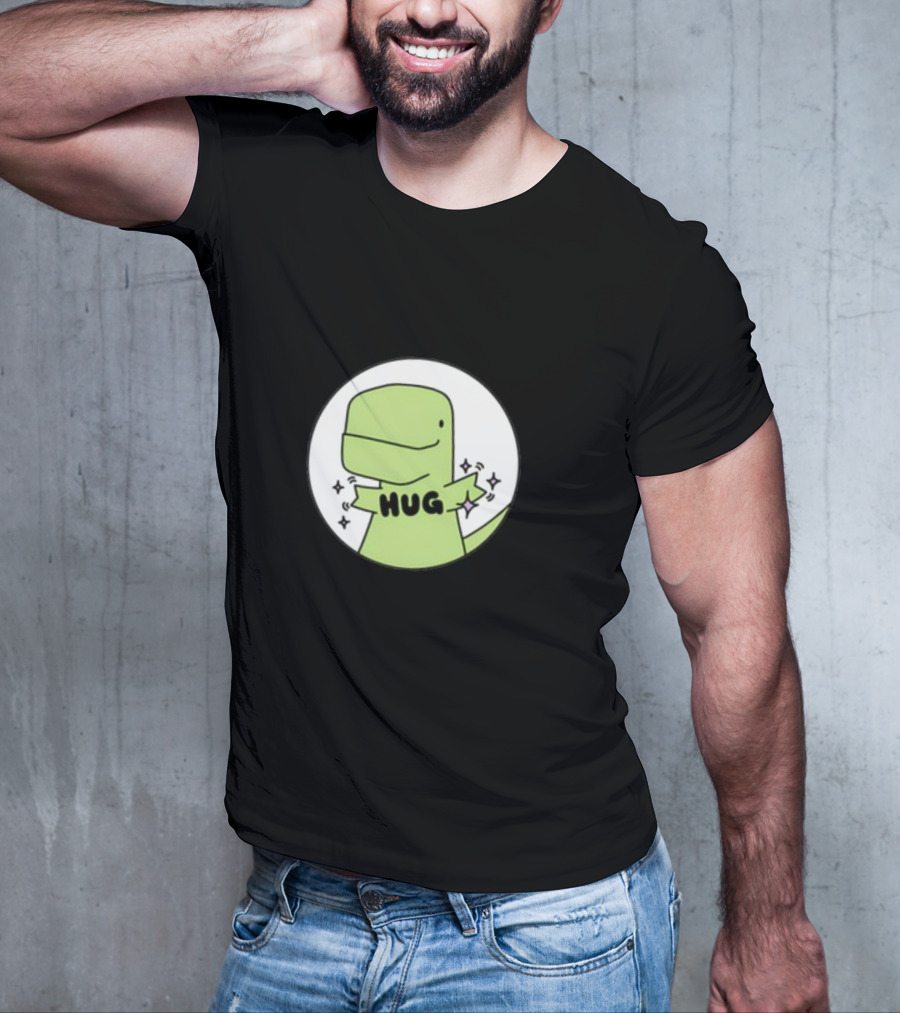 Timmy Hug Dinosaur With Stars T-Shirt