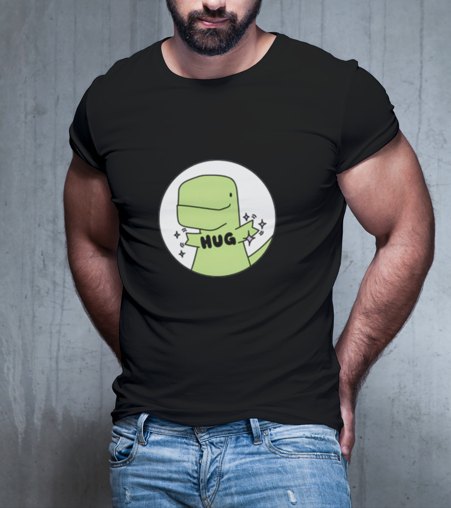 Timmy Hug Dinosaur With Stars T-Shirt