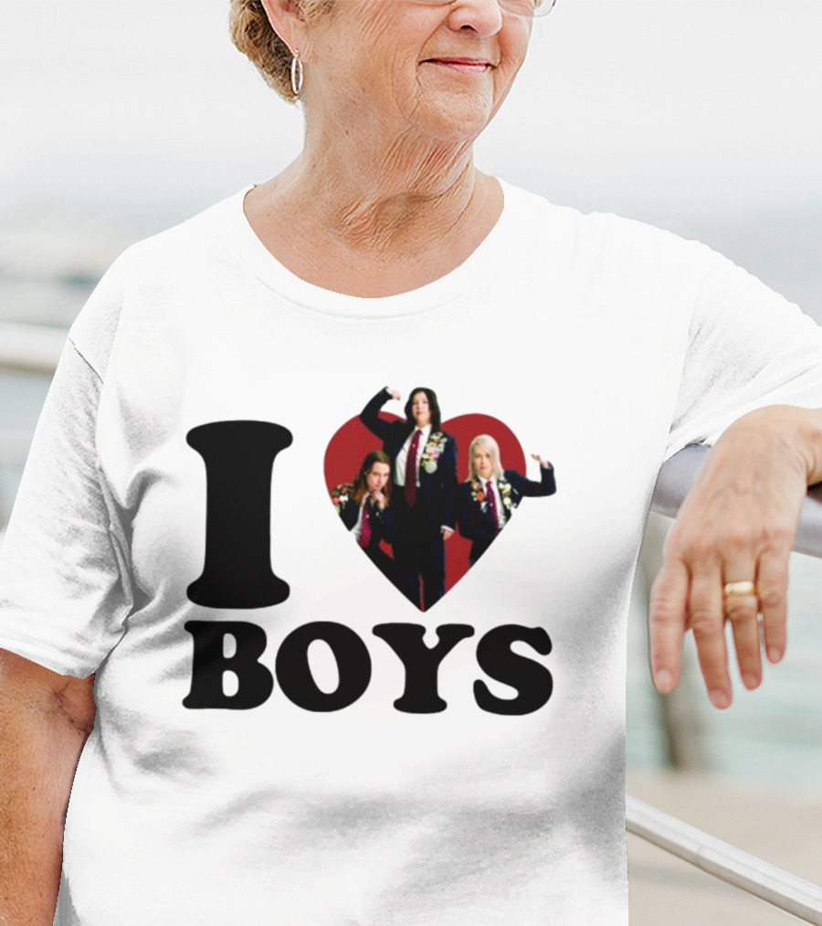 I Love Boys Mustardyardpress Boygenius Heart Trio T-Shirt