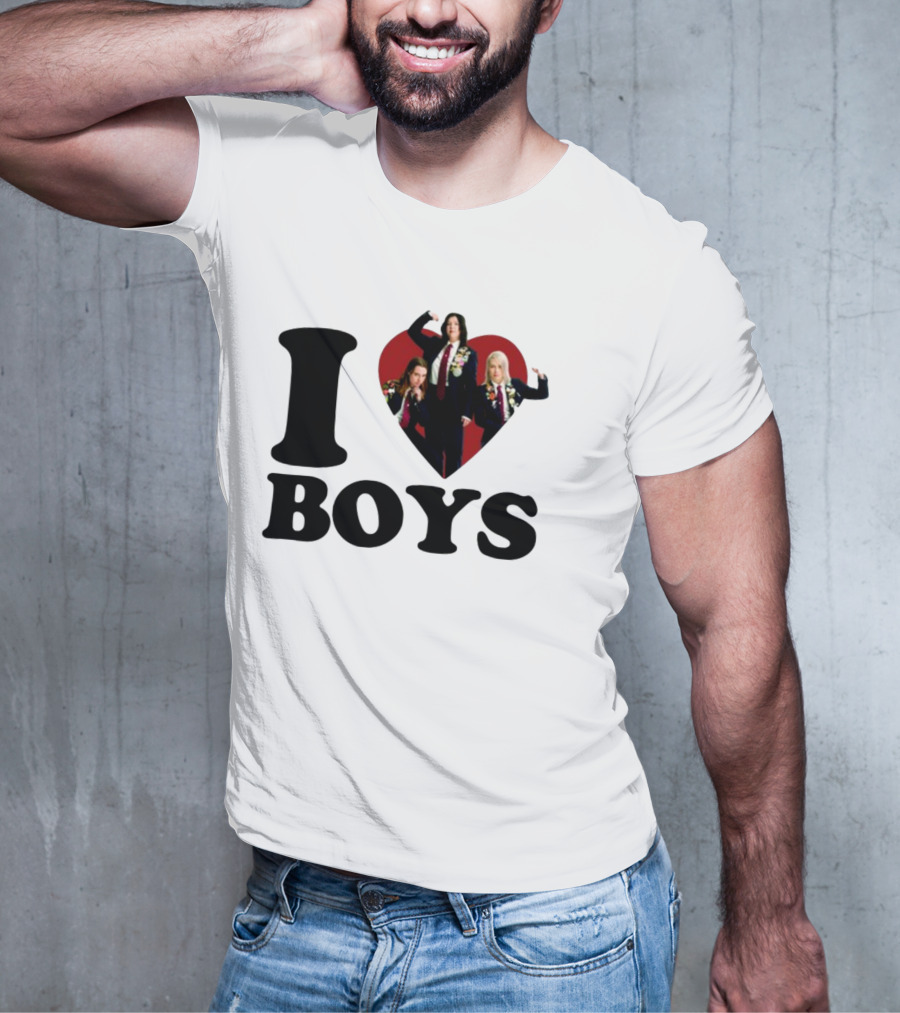 I Love Boys Mustardyardpress Boygenius Heart Trio T-Shirt
