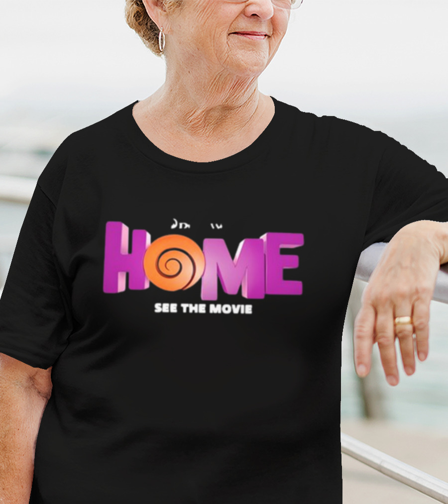 DreamWorks Home See The Movie Logo With Spiral T-Shirt